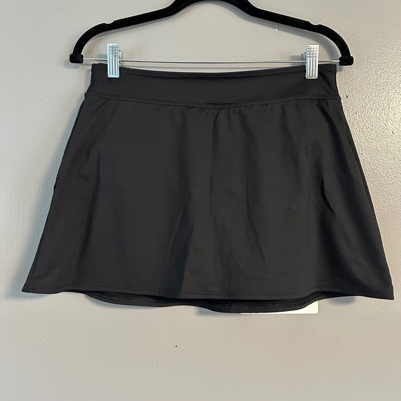 Lands' End A-Line Lined Swim Skirt | Black SZ 6 - Picture 1 of 5